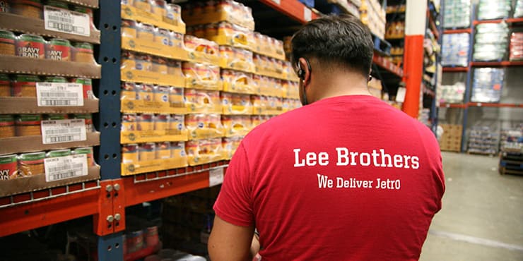 lee brothers worker doing stock counting